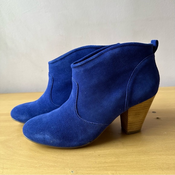 Brand New Blue Report Suede Boots Booties - Picture 3 of 16